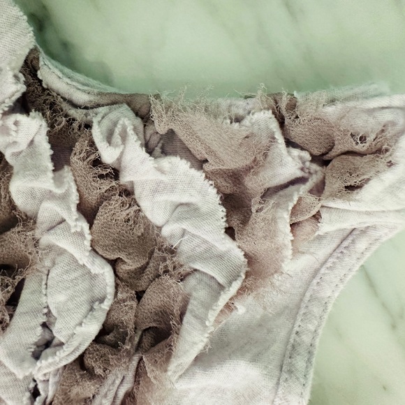 Crewcuts Silk & Cotton Ruffle Lavender Tank Size 4-5 - Picture 3 of 5